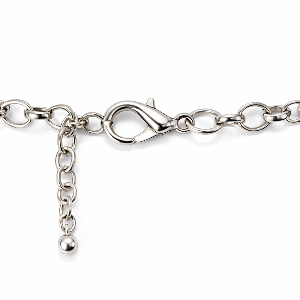 Silver Hammered Statement Necklace Set Modern Bib… - image 4